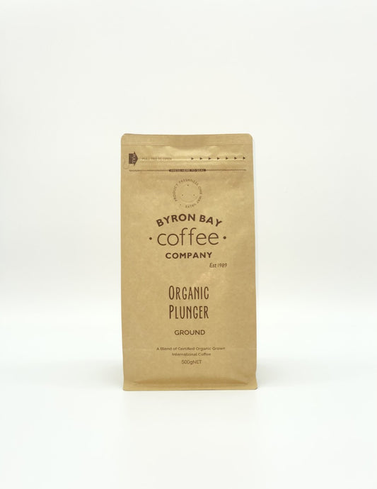 Byron Bay Organic Plunger coffee ground  500g mycotoxin free