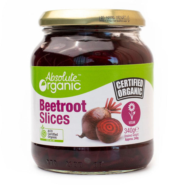 Absolute Organics Organic Sliced Beetroot 340g