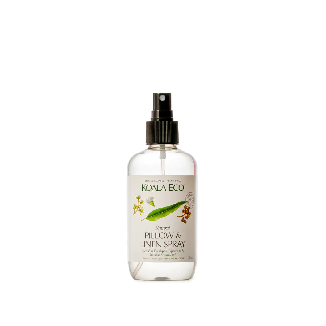 NATURAL PILLOW & LINEN SPRAY Eucalyptus, Peppermint & Rosalina Essential Oil