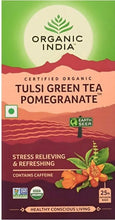 ORGANIC INDIA Tulsi Pomegranate Green Tea Bags (contains 18)