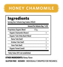 ORGANIC INDIA Tulsi Honey Chamomile Tea Bags (contains 18)