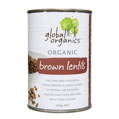 Global Organics Brown Lentils 400g