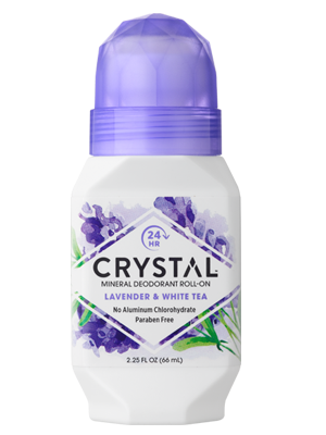 Crystal Essence Roll-On - Lavender & White Tea 66ml